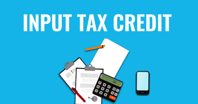 input tax credit