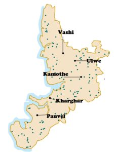 navi mumbai property price map