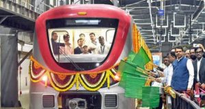 navi mumbai metro flag off